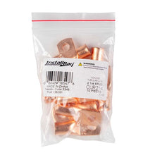 Load image into Gallery viewer, Install Bay CUR214 Copper Uninsulated Ring Terminal 2 Gauge 1/4" 10/PK