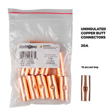 Charger l'image dans la galerie, Install Bay CUR2 Copper Uninsulated Butt Connector 2 Gauge Package of 10