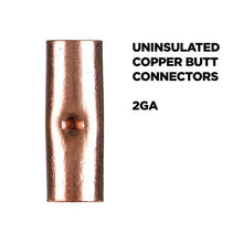 Charger l'image dans la galerie, Install Bay CUR2 Copper Uninsulated Butt Connector 2 Gauge Package of 10