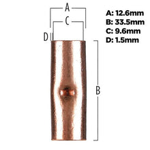 Charger l'image dans la galerie, Install Bay CUR2 Copper Uninsulated Butt Connector 2 Gauge Package of 10