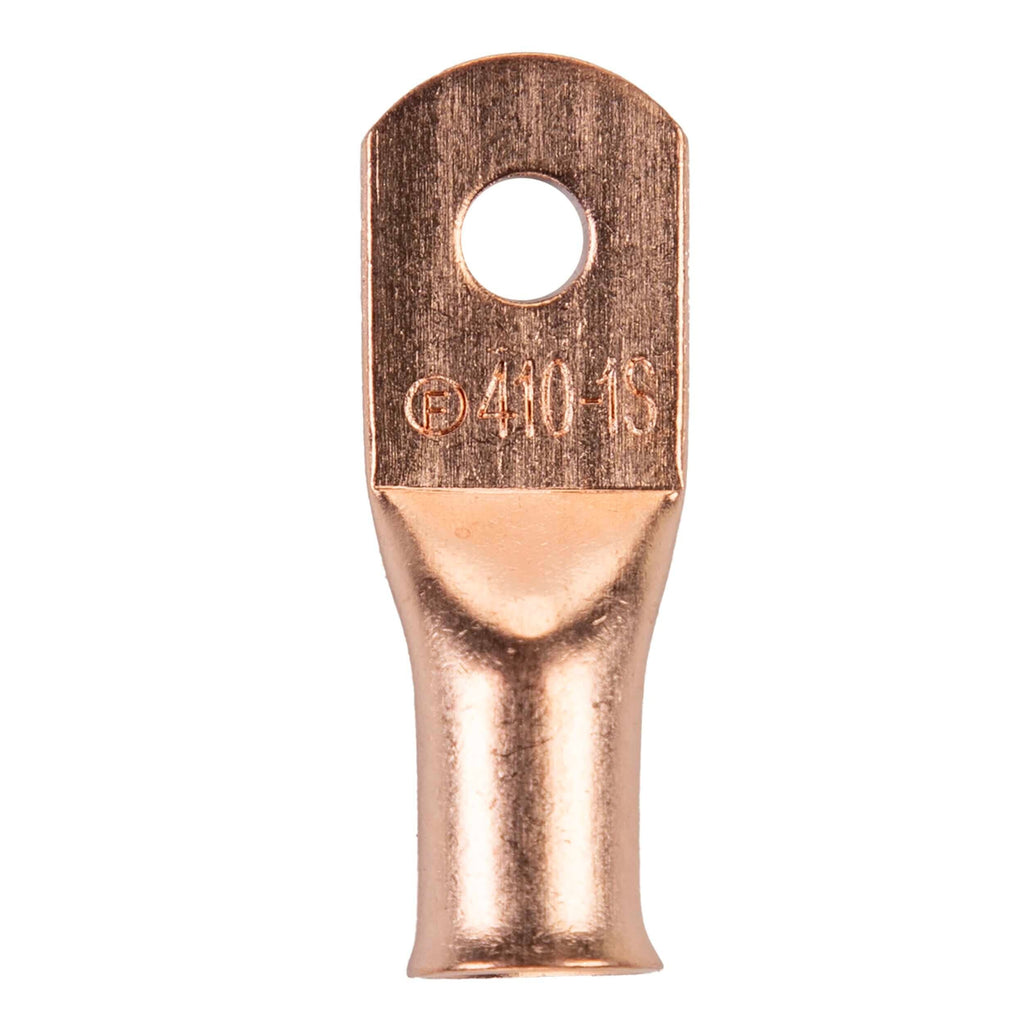 Install Bay CUR410 Copper Uninsulated Ring Terminal 4 Gauge #10