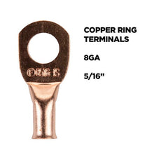 Charger l'image dans la galerie, Install Bay CUR8516 Copper Uninsulated Ring Terminal 8 Gauge 5/16 inch