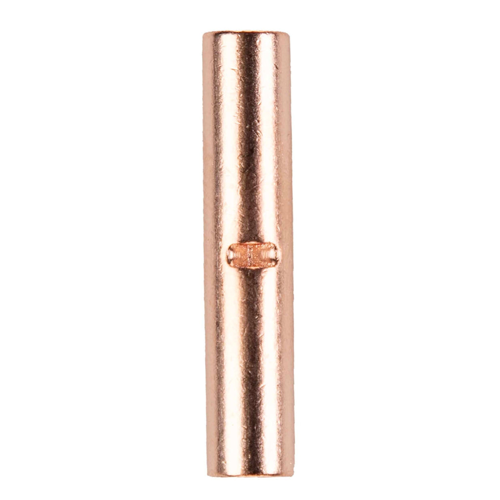 Install Bay CUR8 Copper Uninsulated Butt Connector 8 Gauge Package of 25
