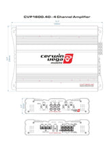 Load image into Gallery viewer, Cerwin Vega CVP1600.4D 1600W 4-Ch + 2 XED-62 6.5&quot; Speaker