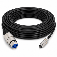 Charger l'image dans la galerie, MR DJ CXFR25 25-Foot XLR Female to RCA Male Professional Audio Cable