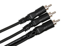Hosa CYA-103 Y Cable - RCA Male to Dual RCA Male - 3 foot
