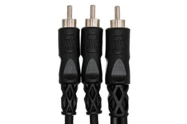 Hosa CYA-103 Y Cable - RCA Male to Dual RCA Male - 3 foot