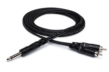 Load image into Gallery viewer, Hosa CYR-103 Y Cable - 1/4-inch TS Male to Dual RCA Male - 9 foot