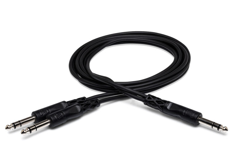 Hosa CYS-103 Y Cable - 1/4-inch TRS Male to Dual 1/4-inch TRS Male - 3 foot