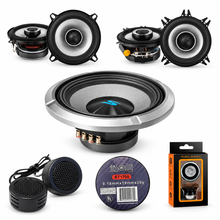 Charger l'image dans la galerie, Alpine S2-S40 4" &amp; S2-S50 5.25" Coaxial Speaker + S2-W12D4 12" Subwoofer + Accessory Bundle