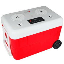Charger l'image dans la galerie, Cerwin Vega CVC65R 55QT Red Cooler with 6.5" 2-Way Marine Built-In Speakers, BT Streaming, Phone Charger, 10hr Battery