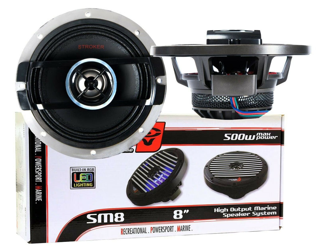 Cerwin Vega SM8 RPM Stroker 8" 2-Way Marine Coaxial Speakers