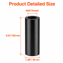 Charger l'image dans la galerie, 2 MR DJ SS20 4" Extended 35mm Speaker Pole Extension Heavy-Duty Steel Speaker Pole Extender
