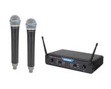 Charger l&#39;image dans la galerie, Samson SWC288XHQ8-K Handheld Dual-Channel Rackmount Wireless Microphone System