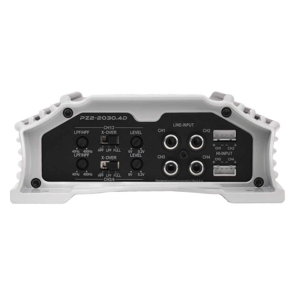 Crunch PZ2-2030.4D 2000 Watt Amplifier 4-Channel Car Audio Amplifier.