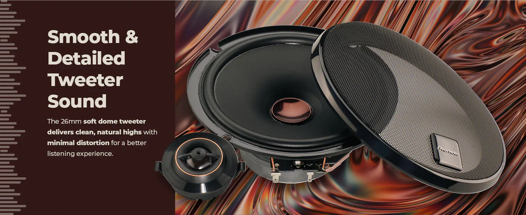 Pioneer TS-D65F 540W 6.5" D Series 2-Way Coaxial 4-ohm Speakers