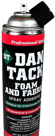 2 Dan Tack 2012 professional quality foam & fabric spray glue adhesive Can 12 oz