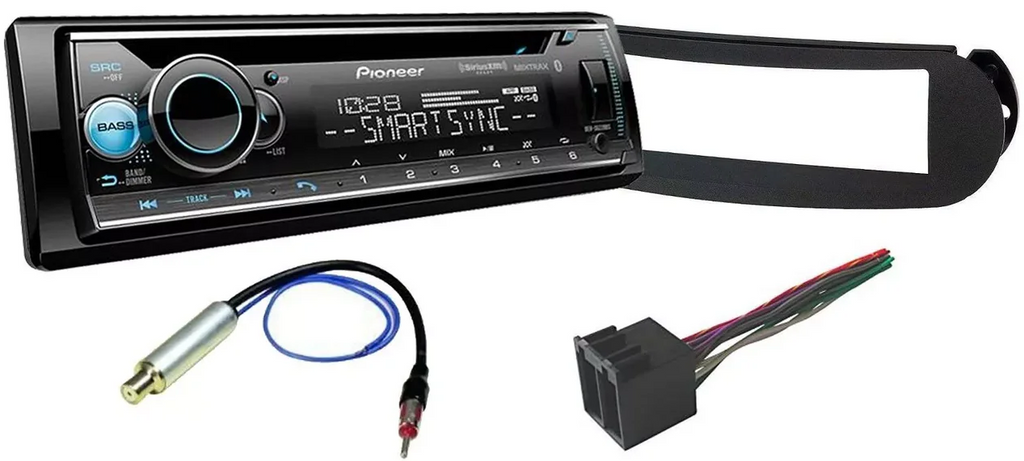 Pioneer DEH-S6220BS 1-DIN In-Dash CD/DM Bluetooth & Kit Fit 2002-2005 Hyundai Accent