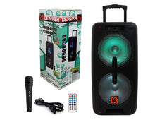 Charger l&#39;image dans la galerie, Mr. DJ DENVER Dual 10&quot; Portable Bluetooth Speaker Dual 10&quot; Portable Trolley PA DJ Active Powered Bluetooth TWS Speaker 3500 Watts LCD/MP3/USB/micro SD