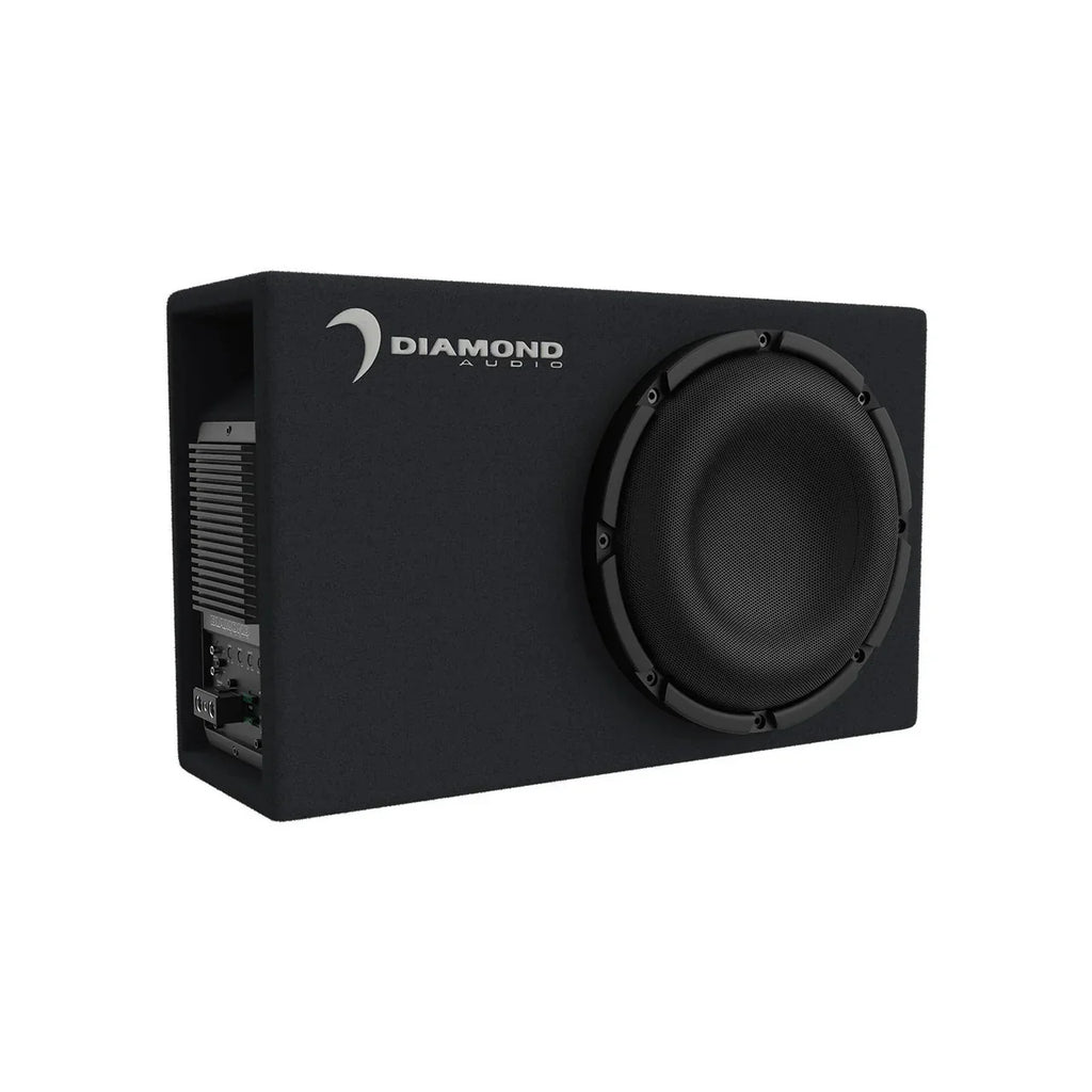 Diamond Audio DESMB8A 8" 2 Ohm 250W RMS Power Handling Active Subwoofer Enclosure