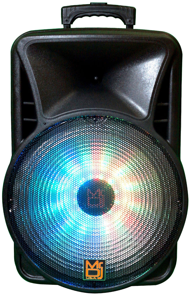 MR DJ DJ15BAT+ 15" Portable Bluetooth Speaker