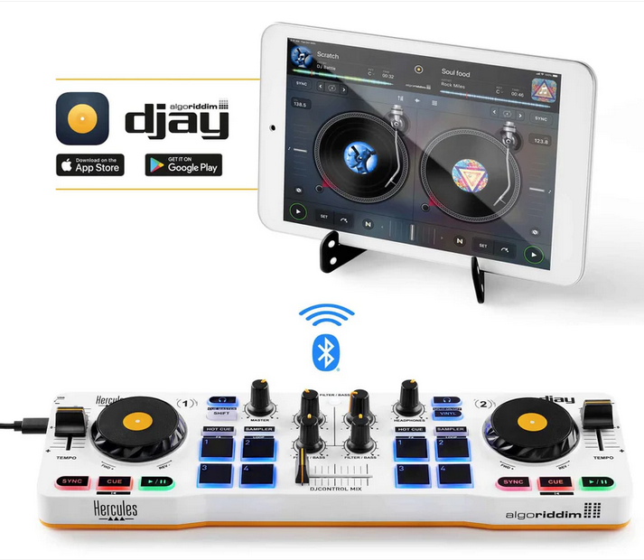 Hercules DJControl Mix Bluetooth Wireless Controller for Smartphones