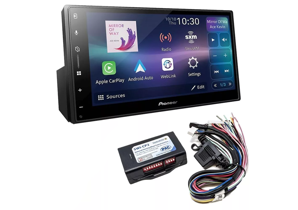 Pioneer DMH-W3050NEX 6.8" Indash Media Receiver CarPlay Android Auto + Steering Wheel Control