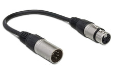Charger l'image dans la galerie, Hosa DMX-106 Male 5-pin DMX to Female 3-pin DMX Adapter Cable - 6 inch