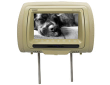 Charger l'image dans la galerie, Absolute DPH-770PKGC 7.5" Pair Cream Headrest TFT/LCD Monitor DVD/USB/SD Package