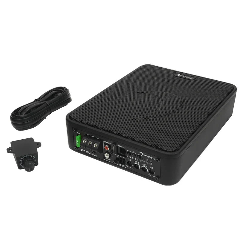Diamond Audio DPUS10 DMD Series 10" Active Slim Subwoofer w/Bass Enhancement