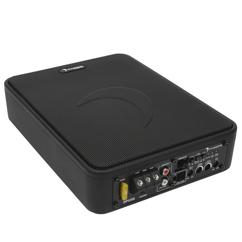 Diamond Audio DPUS8 DMD Series 8" Active Slim Subwoofer w/Bass Enhancement