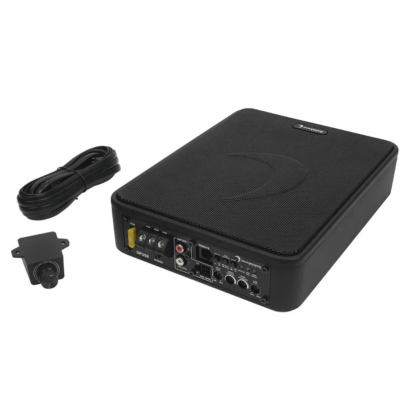 Diamond Audio DPUS8 DMD Series 8" Active Slim Subwoofer w/Bass Enhancement