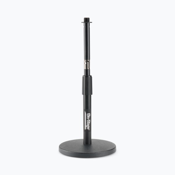 On-Stage DS8200 Adjustable Desktop Mic Stand with Rocker-Lug