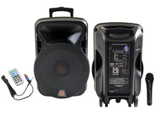 Load image into Gallery viewer, MR DJ DSP4000 PRO 4000W Bluetooth DSP FM Radio USB Portable PA DJ KARAOKE Speaker