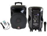 MR DJ DSP4000 PRO 4000W Bluetooth DSP FM Radio USB Portable PA DJ KARAOKE Speaker