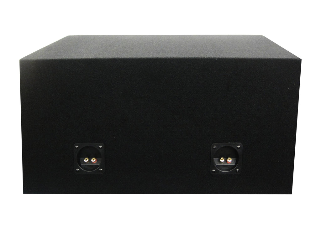 Absolute DSS15 Dual 15" Black Sealed Subwoofer Enclosure Empty Box