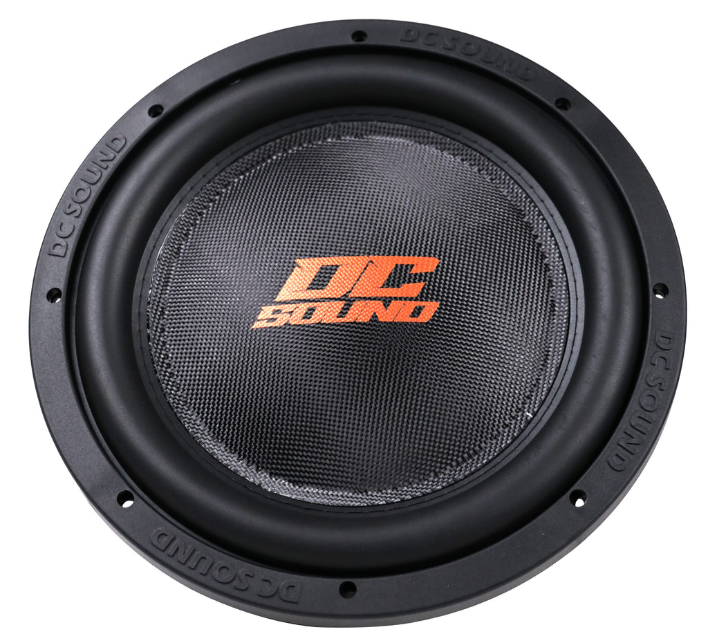 2 DC Sound DSW2500 12" Shallow-Mount Fiber Glass Subwoofer 2500W DVC 4-Ohm