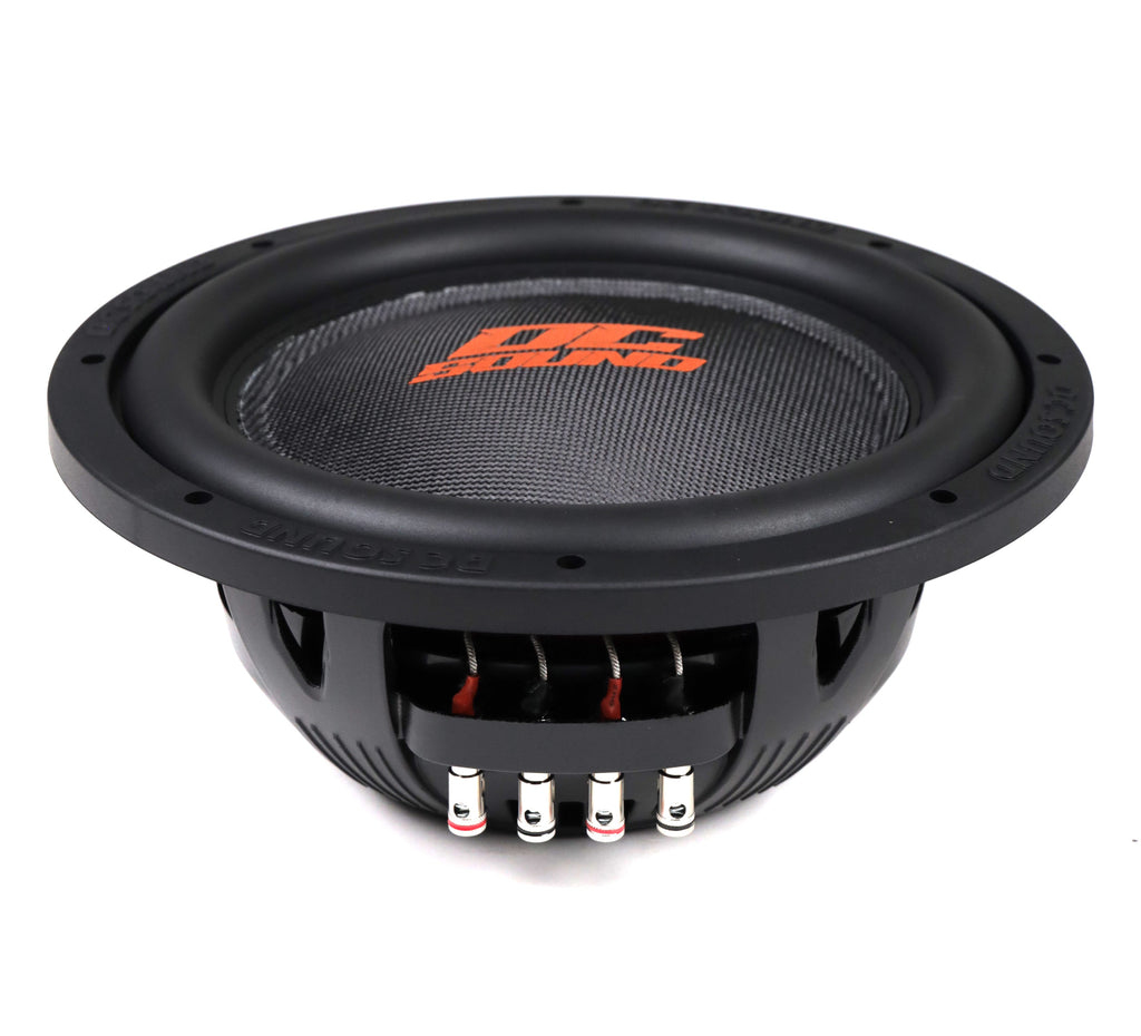 2 DC Sound DSW2500 12" Shallow-Mount Subwoofer 2500W + Ported Box + 8G Amp Kit