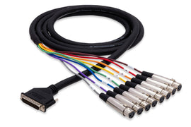 Hosa DTF-805 8-channel DB25 to XLR Female Snake 16.5 foot