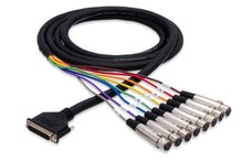 Charger l'image dans la galerie, Hosa DTF-807 8-channel DB25 to XLR Female Snake 23.1 foot