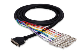 Hosa DTP-803 8-channel DB25 to 1/4 inch TRS Snake 9.9 foot
