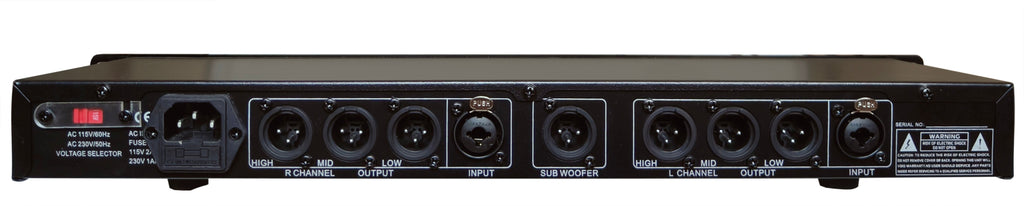 MR DJ 234XO 2/3-way Stereo, 4-way Mono Crossover