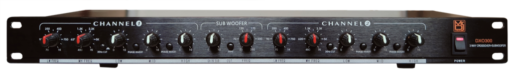 MR DJ 234XO 2/3-way Stereo, 4-way Mono Crossover