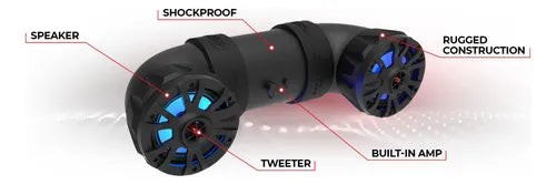 Cerwin Vega UTV65LED Dual 6.5” UTV Bluetooth Sound System with LED Lighting