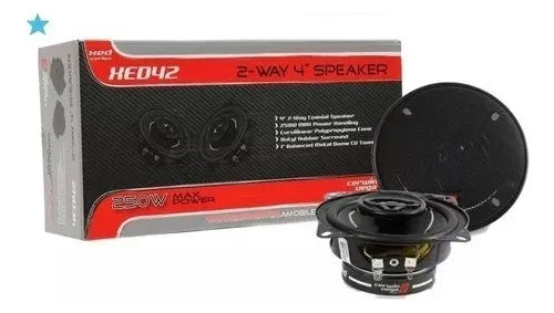 2 Cerwin Vega XED42 XED Series 4" 2-Way Coaxial Speakers