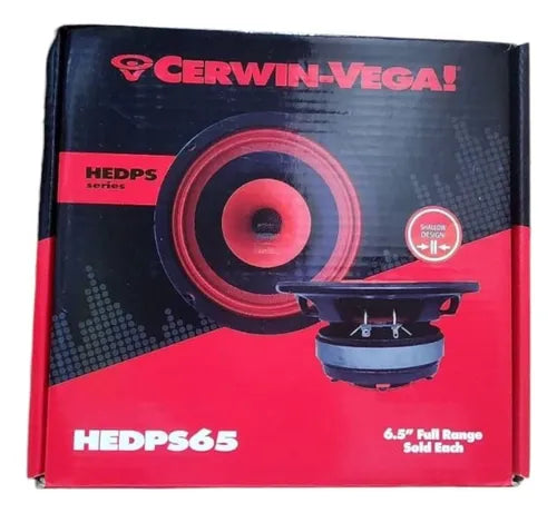 Cerwin Vega HEDPS65 6.5” 2-WAY PRO STYLE MIDRANGE SHALLOW MOUNT SPEAKER (SINGLE)