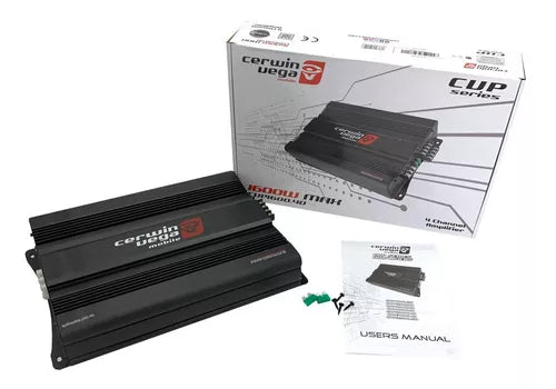 Cerwin Vega CVP1600.4D 1600W Amp + XED650C + XED-62 6.5" Speakers + AMP Kit + Mobile Bracket & Tape