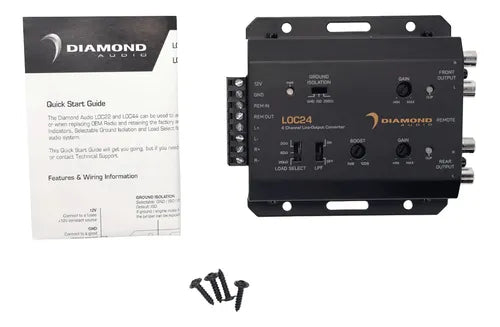 Diamond Audio LOC24 LOC Series 4-Channel Line-Output Converter (2 IN/4 OUT)