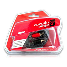 Load image into Gallery viewer, Cerwin Vega RH12 HED-2-channel 12ft twisted RCA cable, w/single molded ends