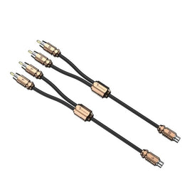 One Pair Diamond Audio HXY2M One Female to Two Male